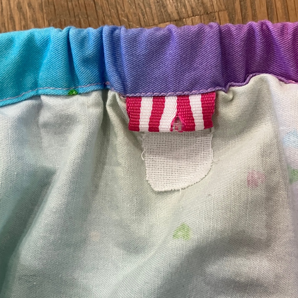 Strawberry Shortcake Cartoon Women’s Unique Handmade Rainbow Pocket Mini Skirt - Picture 8 of 8